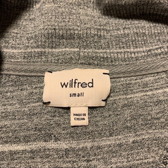 Aritzia Wilfred Diderot Cocoon Open Front Cardigan Grey - Picture 11 of 14